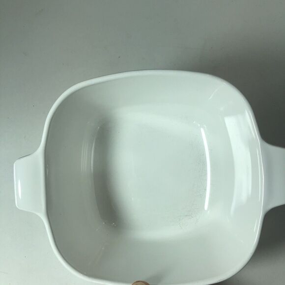 Corning Ware Casserole Dish Blue Cornflower Square P-1 3/4-B No Lid Vintage B4 - Picture 7 of 10